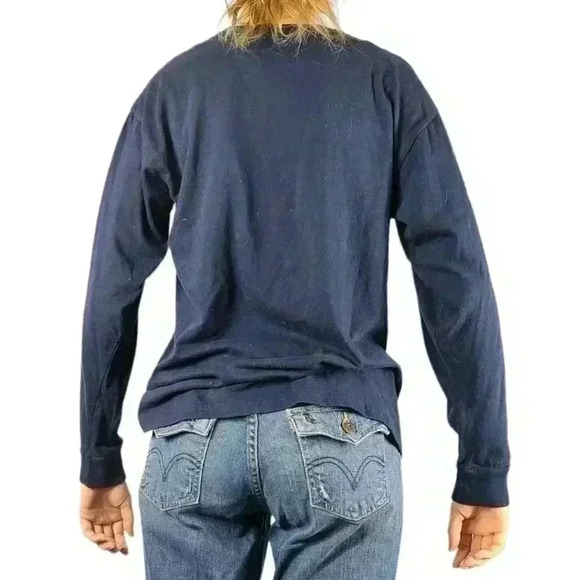 Authetic Classics Joy Holiday Christmas Snowman Long Sleeve Shirt - Picture 3 of 4